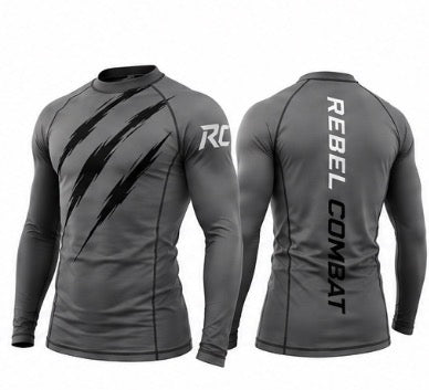 Tiger Claw Rashguard Grey/Black - Drop 001