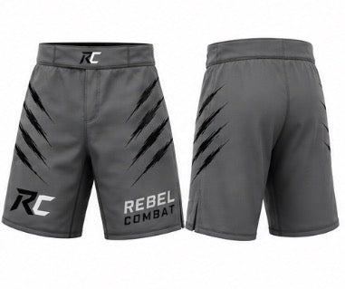 Tiger Claw MMA Shorts Grey/Black - DROP 001
