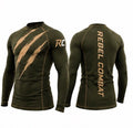 Tiger Claw Rashguard Tan/Olive - Drop 001
